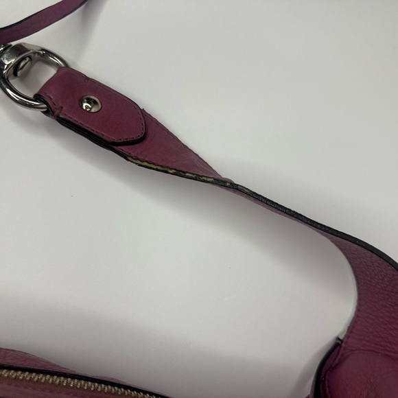 Coach Plum Purple Avery Pebbled Leather  Hobo Shoulder Bag - Picture 11 of 15